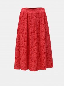 Červená krajková sukně ONLY Skylar