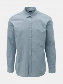 Světle modrá slim fit košile s drobným vzorem Selected Homme Kris