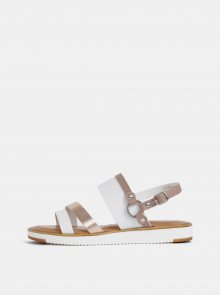 Bílé kožené sandály Tamaris