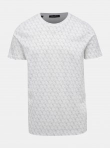 Bílé vzorované tričko Selected Homme Aiden
