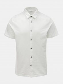 Bílá košile s krátkým rukávem Burton Menswear London