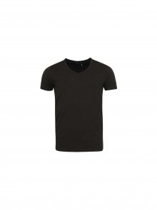 Černé basic tričko s véčkovým výstřihem Jack & Jones Basic