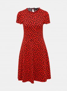 Červené květované šaty Dorothy Perkins