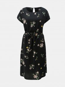 Černé květované šaty Jacqueline de Yong Star