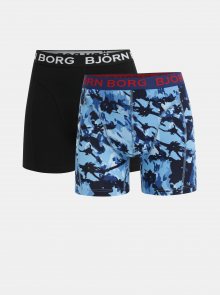 Sada dvou boxerek v černé a modré barvě Björn Borg