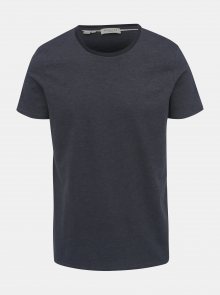 Tmavě šedé vzorované tričko Selected Homme Pete
