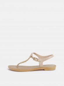 Krémové sandály Grendha Glamorous