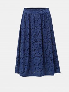 Tmavě modrá krajková sukně ONLY Skylar