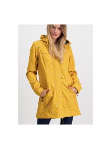 Žlutý vzorovaný funkční softshellový kabát Blutsgeschwister Wild Weather