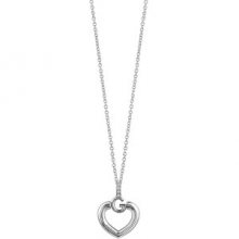 Guess Slušivý náhrdelník Srdce s krystaly UBN83009