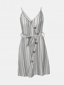 Bílo-šedé pruhované šaty Haily´s Elfie