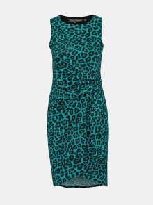 Černo-zelené šaty s leopardím vzorem Billie & Blossom