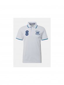 Bílé pánské polo tričko s výšivkou Tom Tailor