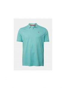 Tyrkysové pánské basic polo tričko Tom Tailor
