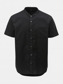 Černá košile s krátkým rukávem Burton Menswear London