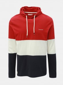 Modro-červené pánské tričko s kapucí Ragwear Folmer Organic