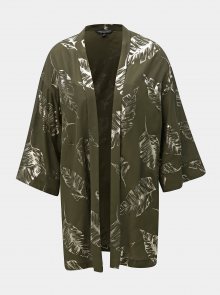 Tmavě zelené kimono s potiskem Dorothy Perkins