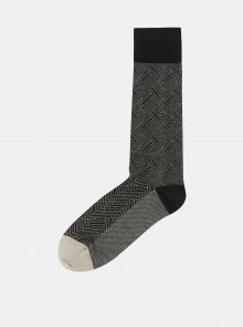 Černé vzorované ponožky Happy Socks Circuit