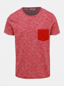Červené žíhané tričko Selected Homme Jack
