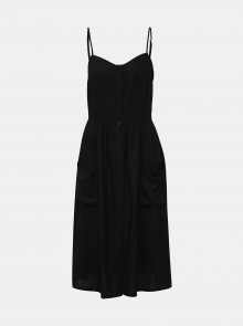 Černé šaty s knoflíky Jacqueline de Yong Kitti