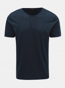 Tmavě modré basic tričko Selected Homme Amos