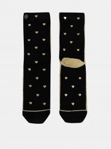 Černé dámské vzorované ponožky XPOOOS