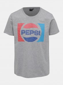 Šedé pánské tričko s potiskem Haily´s Pepsico