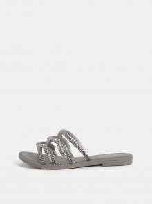 Pantofle ve stříbrné barvě Grendha Preciosiade