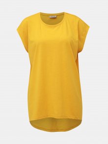 Žluté basic tričko Noisy May Mathilde