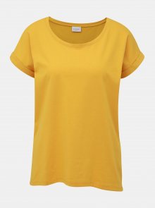 Žluté basic tričko VILA Dreamers