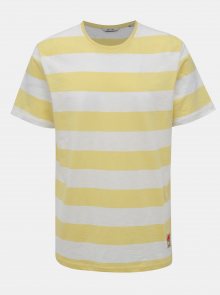 Bílo-žluté pruhované tričko ONLY & SONS Patterson