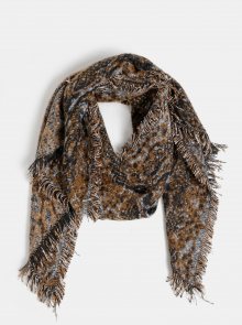 Černo-hořčicová dámská vzorovaná šála Haily´s Lenora