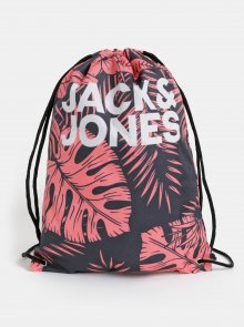 Červeno-černý květovaný vak Jack & Jones Summer
