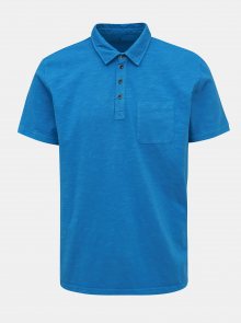 Modré pánské basic polo tričko s kapsou Tom Tailor