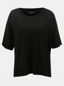 Černé svetrové tričko s rozparky Selected Femme Wille