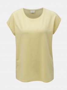 Žluté basic tričko AWARE by VERO MODA Plain