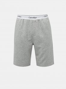 Šedé pánské žíhané šortky Calvin Klein Underwear
