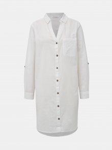 Bílá lehká dlouhá košile Dorothy Perkins