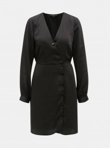 Černé šaty s ozdobnými knoflíky VERO MODA Baya