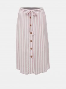 Bílo-růžová pruhovaná sukně AWARE by VERO MODA Hailey