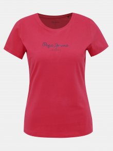 Červené dámské tričko s potiskem Pepe Jeans New Virginia