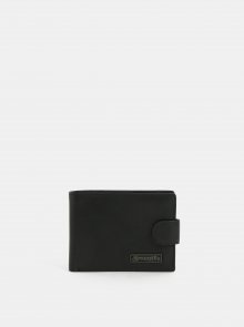 Černá pánská kožená peněženka Meatfly Riker