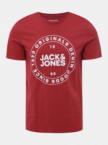 Červené tričko Jack & Jones Vincey