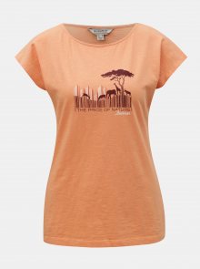 Oranžové dámské tričko s potiskem BUSHMAN Fredonia