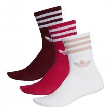 adidas Mid Cut Crew Sock 3 Pack červená 39-42