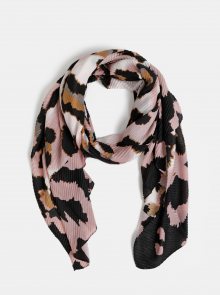 Černo-růžový šátek s leopardím vzorem Dorothy Perkins