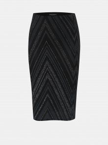 Šedo-černá vzorovaná pouzdrová sukně se třpytivým efektem Dorothy Perkins