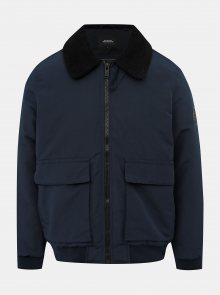 Tmavě modrá zimní bunda Burton Menswear London