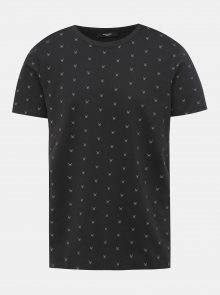 Černé vzorované tričko Jack & Jones Slate