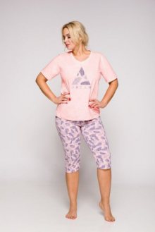 Taro Eliza 2302 Dámské pyžamo 5XL světle růžová